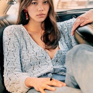 Sézane Annette Jumper Light Blue 🐦